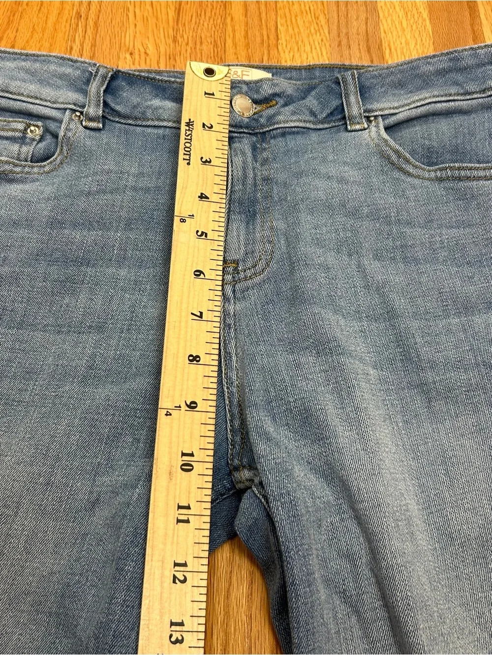 F&F Blue Denim Bermuda Jean Shorts